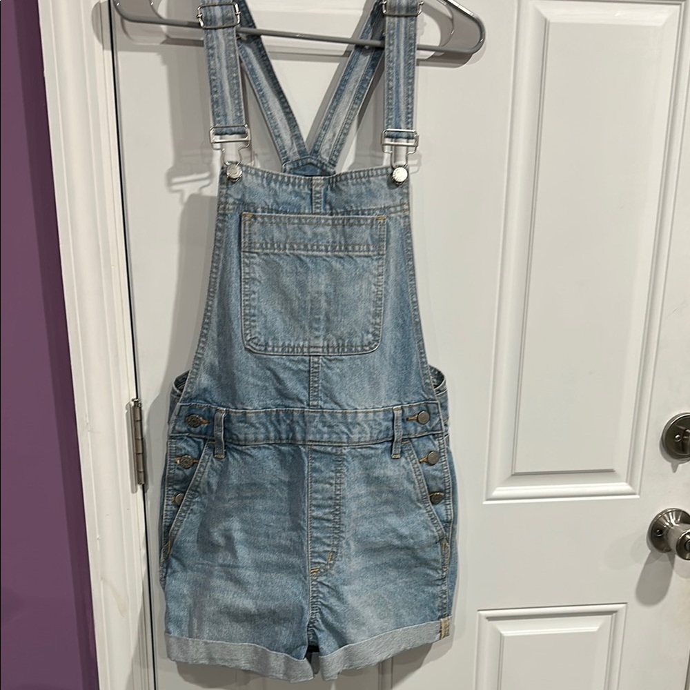 BDG Light Blue Denim Overalls